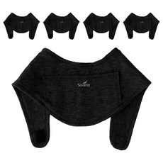 Soare 口袋型暖暖包圍巾 黑色, 5個