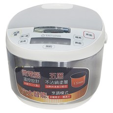 TATUNG 大同 微電腦電子鍋6人份 25.1 x 24 x 27.2cm, TRC-06REC, 單一顏色