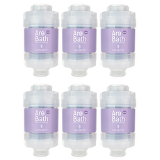 듀벨 아로바스 미니 비타민 샤워필터, 6개, 라벤더향