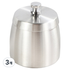 소담몰 냄새차단 재떨이 라지, 실버, 3개