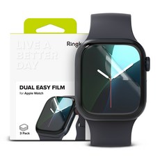 링케 애플워치 듀얼이지 액정보호필름 42mm 3p 세트, 1세트