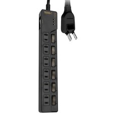 安全達人 BiBi聲AI 過載警報延長線 7開6插6尺2P S-61WF, 1個, 灰色, 1.8m