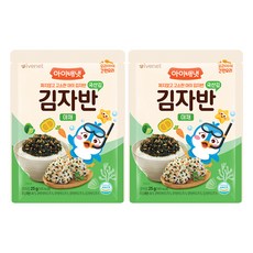아이배냇 유아용 김자반 야채, 혼합맛(김/야채), 25g, 2개