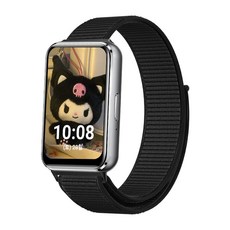 NUART Galaxy Fit 3 尼龍運動錶環錶帶, 黑色