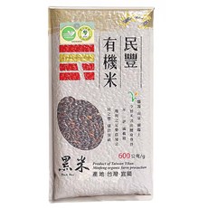 民豐 有機黑米, 600g, 1包