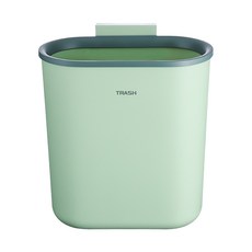 簡約風格壁掛式垃圾桶 7.5L, 綠色, 1個