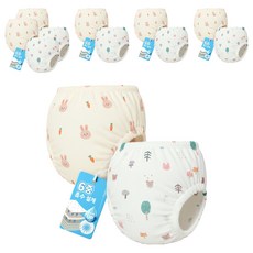 AttiRabbit 嬰幼兒純棉6層學習褲, 兔子, 森林, 12個