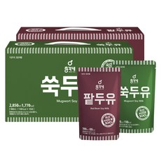 총각네 팥두유 15p + 쑥두유 15p, 1세트, 190ml