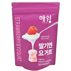 韓爸田園日記 寶寶優格餅乾, 含50%水果果乾 急速冷凍, 草莓, 16g, 1包