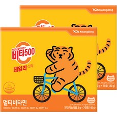 비타500 데일리 스틱 멀티비타민, 140g, 2개