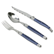 장듀보 라귀올 디너3종세트, 다크블루, 스푼1개 + 포크1개 + 나이프1개
