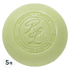 랑팔라투르 사봉롱드 그린티 원형 비누, 5개, 100g