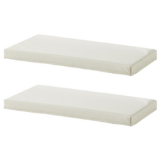 HANSSEM Sam Polly 附蓋寬版收納籃, 奶油色, 2個