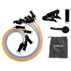 핏분 튜빙밴드 세트 1~5단계, COTTON CANDY YELLOW + COTTON CANDY ORANGE + COTTON CANDY PINK + COTTON CANDY PURPLE + COTTON CANDY BLUE, 1세트