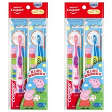 Colgate 高露潔 兒童牙刷 2-5歲, 佩佩豬 粉色 + 藍色, 2支, 2組