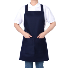 LAMIA STELLA 厚實H型咖啡廳咖啡師圍裙 S, 海軍藍, 1個