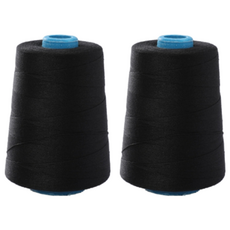 多針縫紉線, 黑色, 4000米, 2個