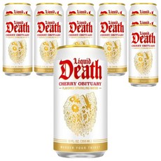 LiquidDeath 櫻桃香氣泡水, 355ml, 12個