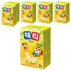 Jetty 香蕉口味牛奶沖泡粉隨身包, 17g, 20條, 6盒