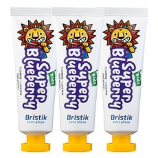 브리스틱 어린이 불소 케이엘 치약 블루베리향, 50g, 3개