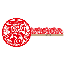 FANCY LIFE 福字靜電貼 春到福來, 紅色