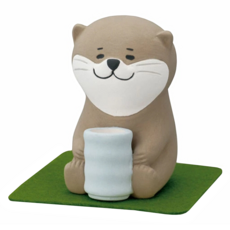 DECOLE 擴香石 水獺喝茶, 無香