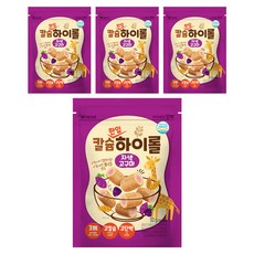 아이배냇 꼬마 유아용 칼슘하이롤 자색고구마, 50g, 4개, 자색고구마맛