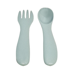 KINTO BONBO 餐匙餐叉組, 餐匙 + 餐叉, 粉灰藍, 1組