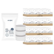 atojet 浴室高階版洗臉台用蓮蓬圓形補充包 三入組, 400套, 無味
