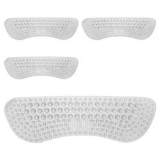 노크노크 하이힐 구두 운동화 뒤꿈치 까짐 방지 실리콘 패드, 투명, 4개