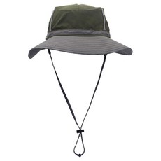 JAR嚴選 情侶款戶外涼感登山帽 UPF50+ 遮蔽率≥99% 8色雙色配帶, 灰邊軍綠