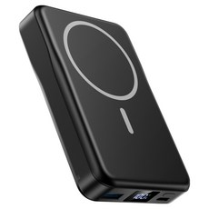 YINTO 맥세이프 보조배터리 10000mAh C타입, W18, 블랙