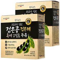 일동후디스 고소하고 진한 검은콩 검은깨 흑미 고칼슘 두유, 32개, 190ml