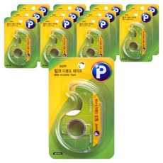 Printec 牛奶膠帶 18mm x 15m MD1815, 白色, 12個