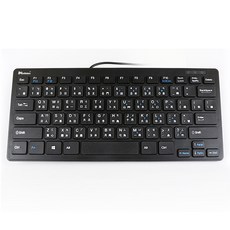 infotec 英富達 USB有線迷你鍵盤 78鍵, KB-101, Black, 薄薄膜