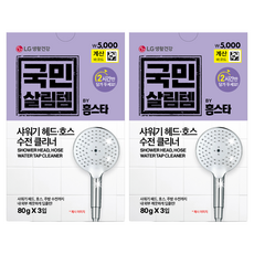 홈스타 국민살림템 샤워기 헤드 호스 주방 수전 클리너 3p, 240g, 2개
