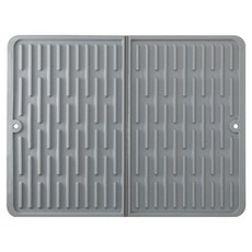 comet 折疊式矽膠碗盤瀝水架, 1個, 1層, 灰色