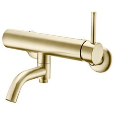 BLUEWATER 高級型 SUS304不鏽鋼 浴室用 淋浴水龍頭 B型 壁掛式 出水口旋轉型 金色, 1個