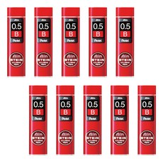 Pentel 飛龍文具 Ain Stein 自動鉛筆芯 0.5 B C275-BKR, 10個, 0.5mm