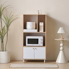 파로마 LPM 노보 멀티 주방수납 렌지대 1250*600 방문설치, 오크화이트, 3단