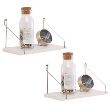 D O Sell 多功能壁掛式製物架 S號 2入, 白色的