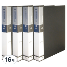 MiDAS HYUNPOONG PP彩色O型環3孔活頁夾 素色 3cm A4, 黑色, 16個