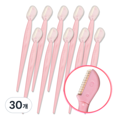 래쉬톡 부분 눈썹 칼, 핑크, 30개