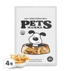 펫츠맘마 반려동물 국내산 수제간식, 무염황태포, 180g, 4개
