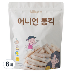 Allbarm 어니언 롱킥, 양파맛, 30g, 6개