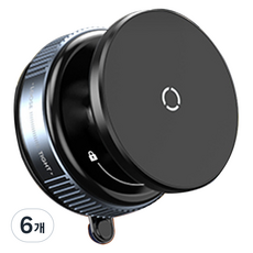 Molkin 車用吸盤式磁吸支架, 黑色, 6個