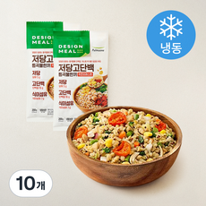 디자인밀 저당 고단백 통곡물한끼 치킨브레스트 (냉동), 200g, 10개