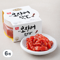 한성기업 오징어 젓갈, 150g, 6개