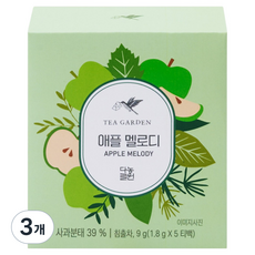 Danongwon 蘋果旋律茶, 3個, 5入, 1.8g