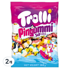 트롤리 핑구미 펭귄모양 젤리, 100g, 2개